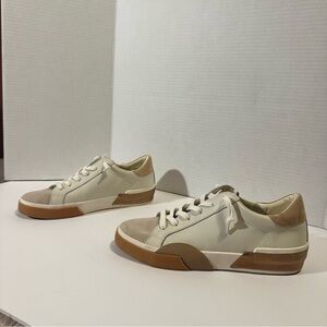 Dolce Vita Cream and Tan Sneakers